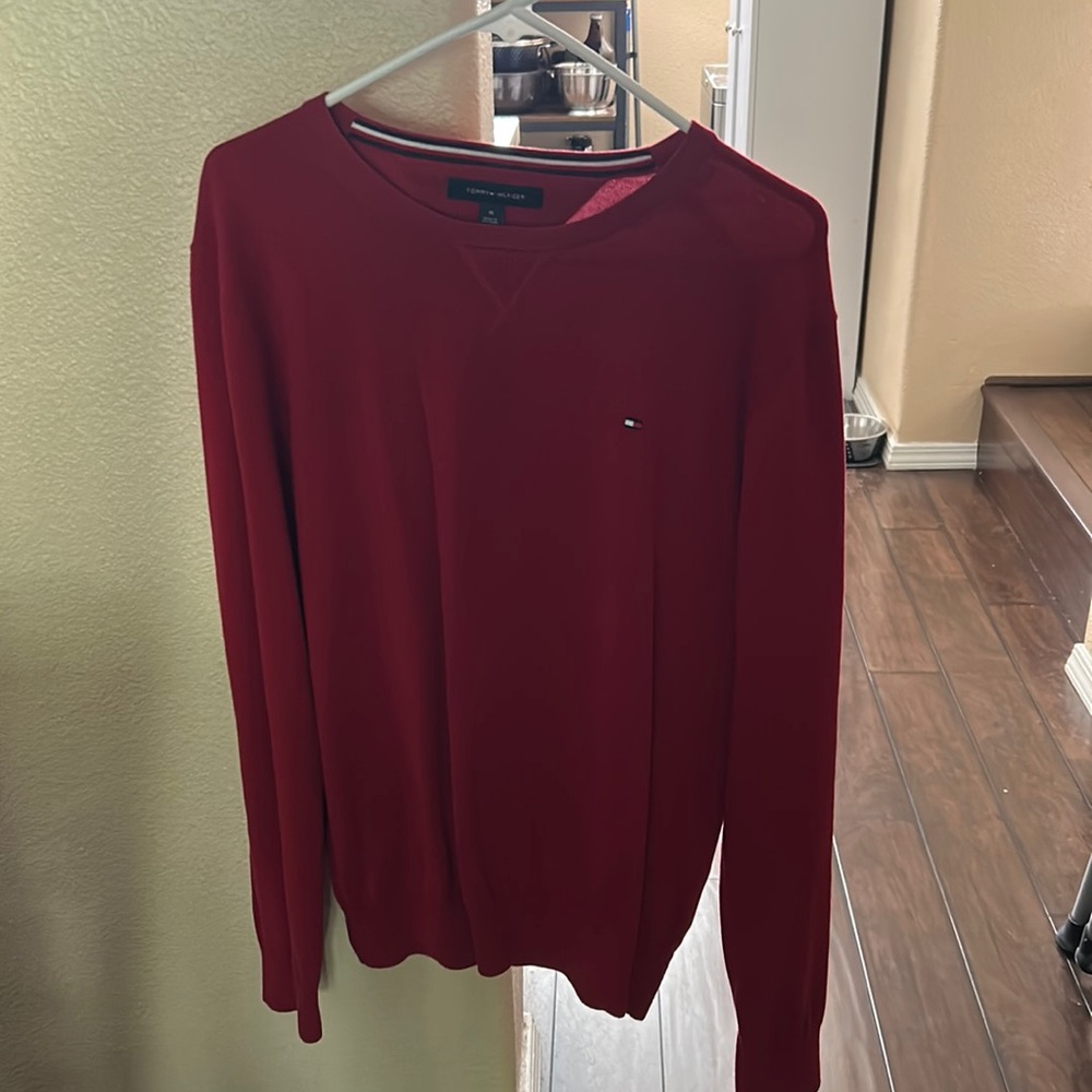 Tommy Hilfiger red sweater medium